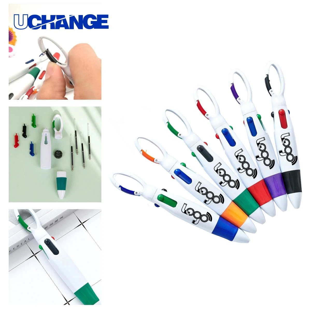 Sleek Versatile Multi Color Pen, custom pen with logo imprint 1
