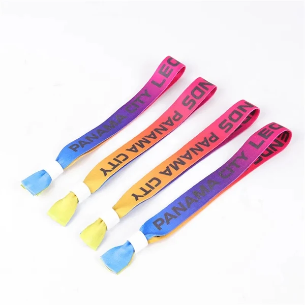 Custom Polyester Wristband with Adjustable Clasp — Full-Color Festival & Event Access Band 1