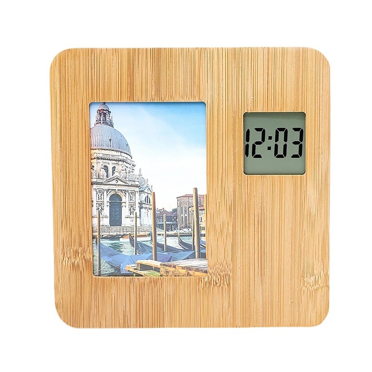 Digital Alarm Clock With Photo Decor 1