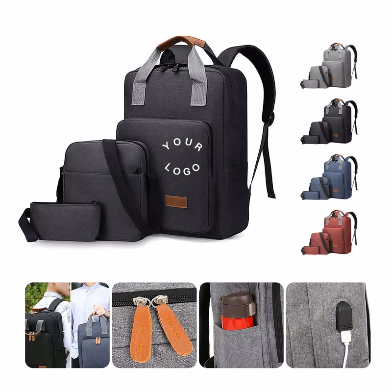 Lightweight Travel Bag Set with Shoulder Straps