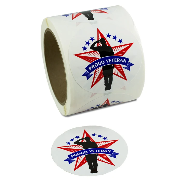 USA Proud 3" Diameter Label 1