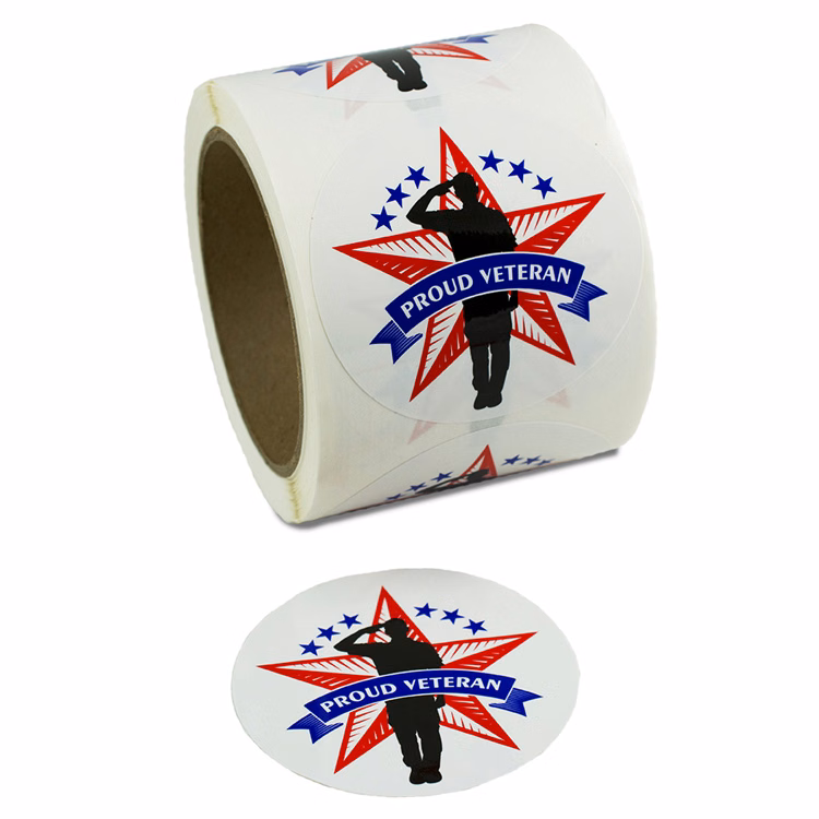 USA Proud 3" Diameter Label