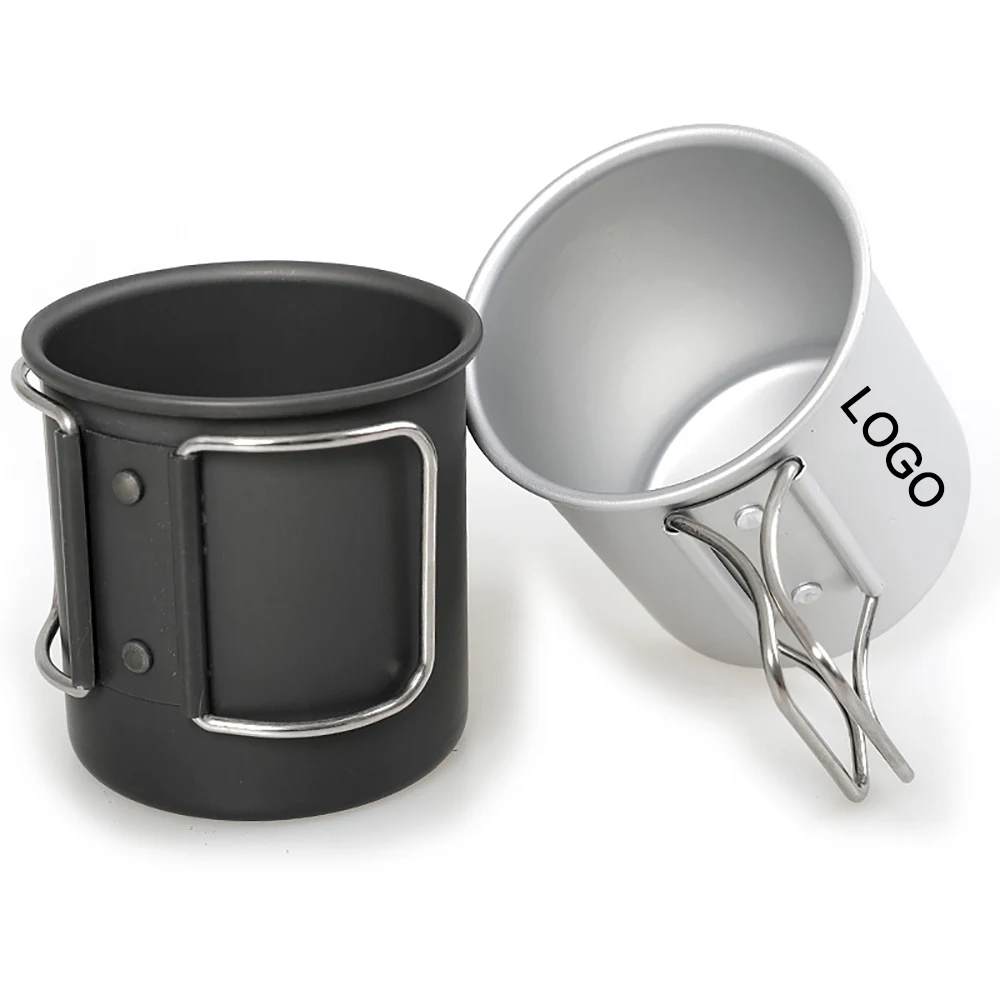 300ML Portable Camping Aluminum Foldable Cup 1