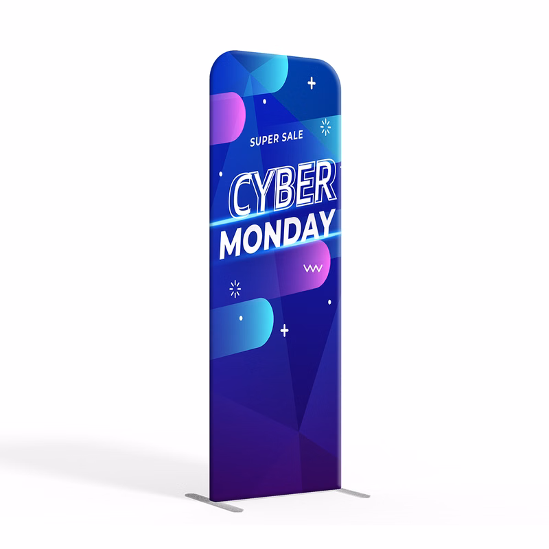 24"w x 89"h Straight Fabric Display - Complete Kit 2 Side Imprint