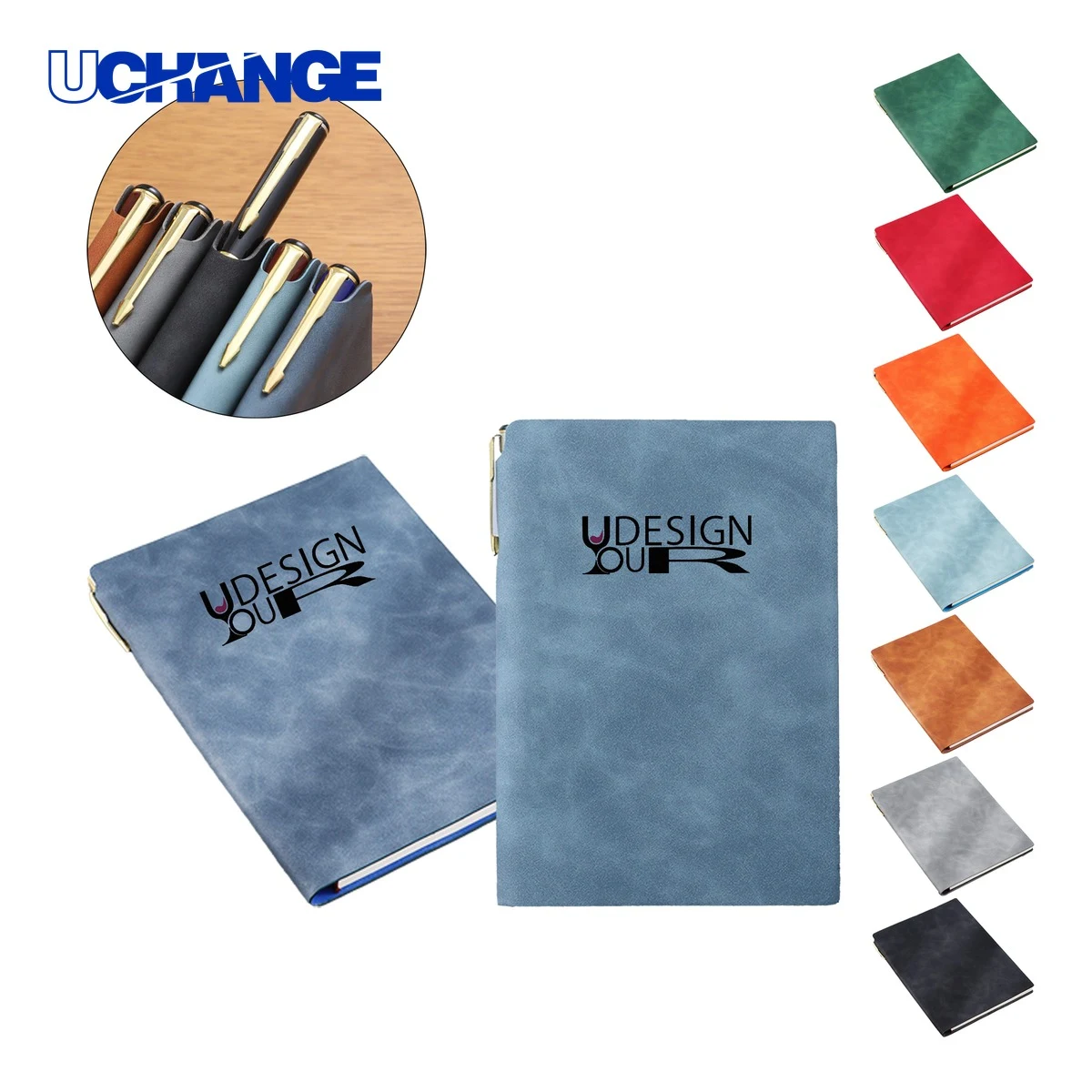 A5 Pen-Inserting Sheepskin Business Notebook Journal 1