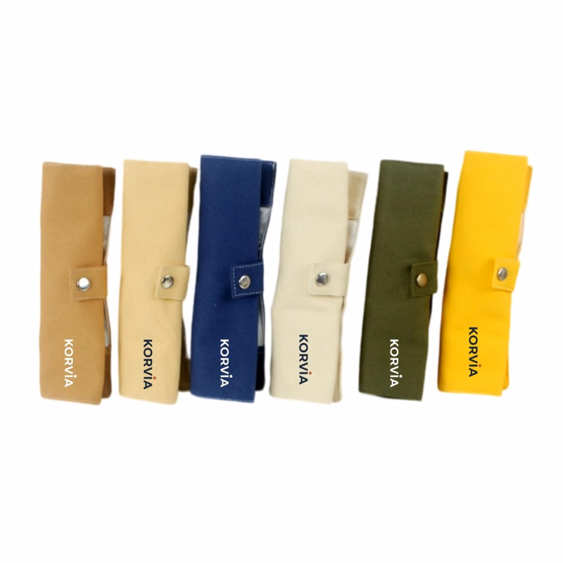 Reusable Cutlery Storage Bag with Snap Button