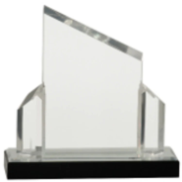 7" x 7" Silver Beveled Post Impress Acrylic Award 1