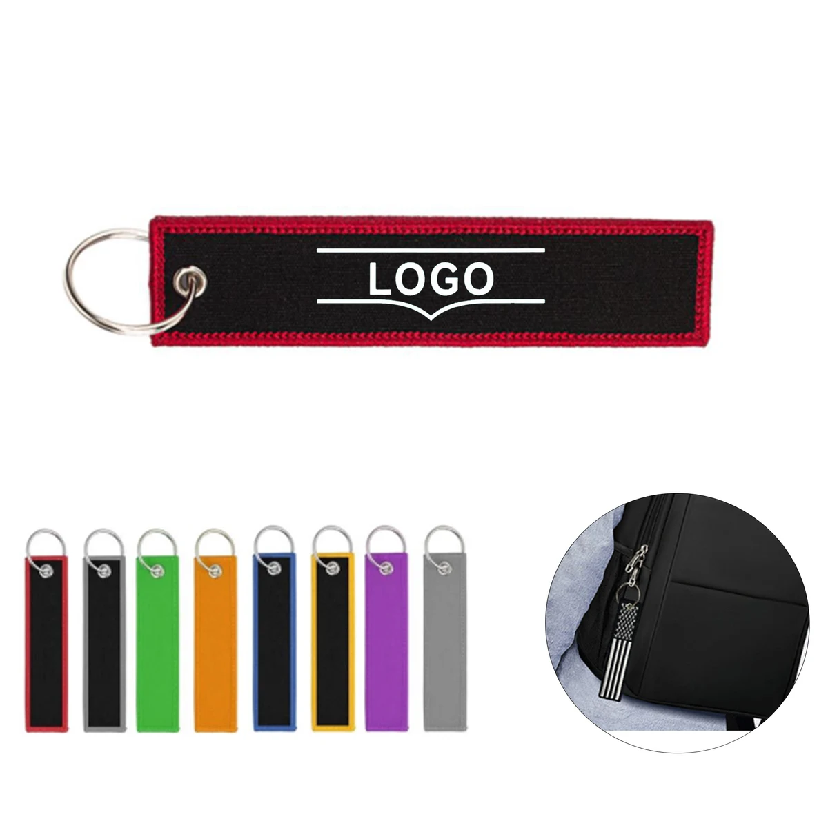 2 Side Embroidery Keychain 1