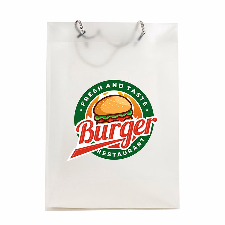 Large Tall Frosted See-Thru Bag