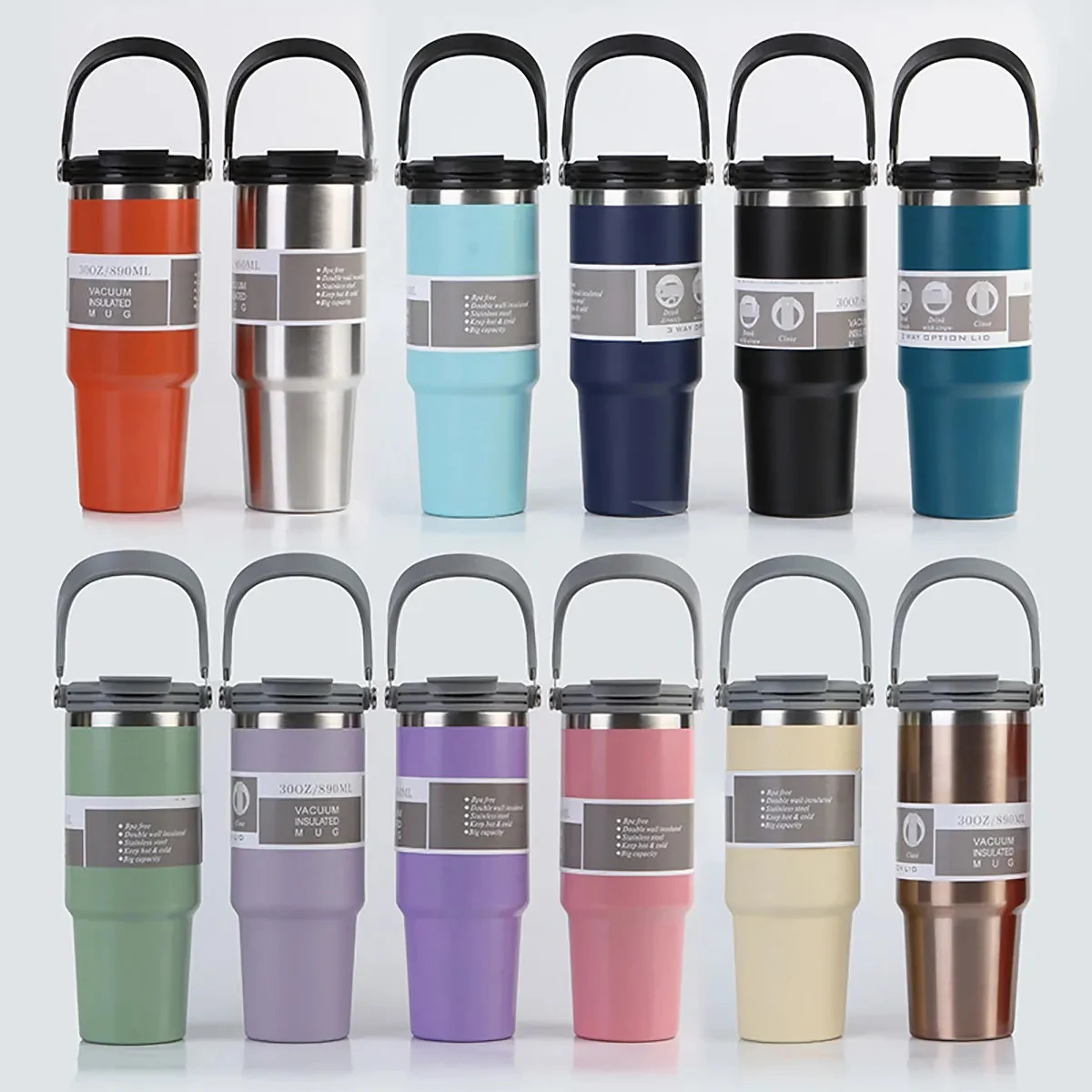 Portable Sports Vacuum Insulated Water Bottle 1