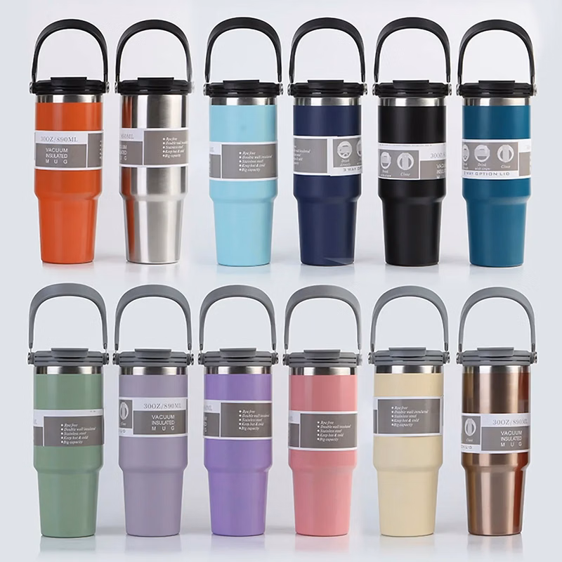 Portable Sports Vacuum Insulated Water Bottle