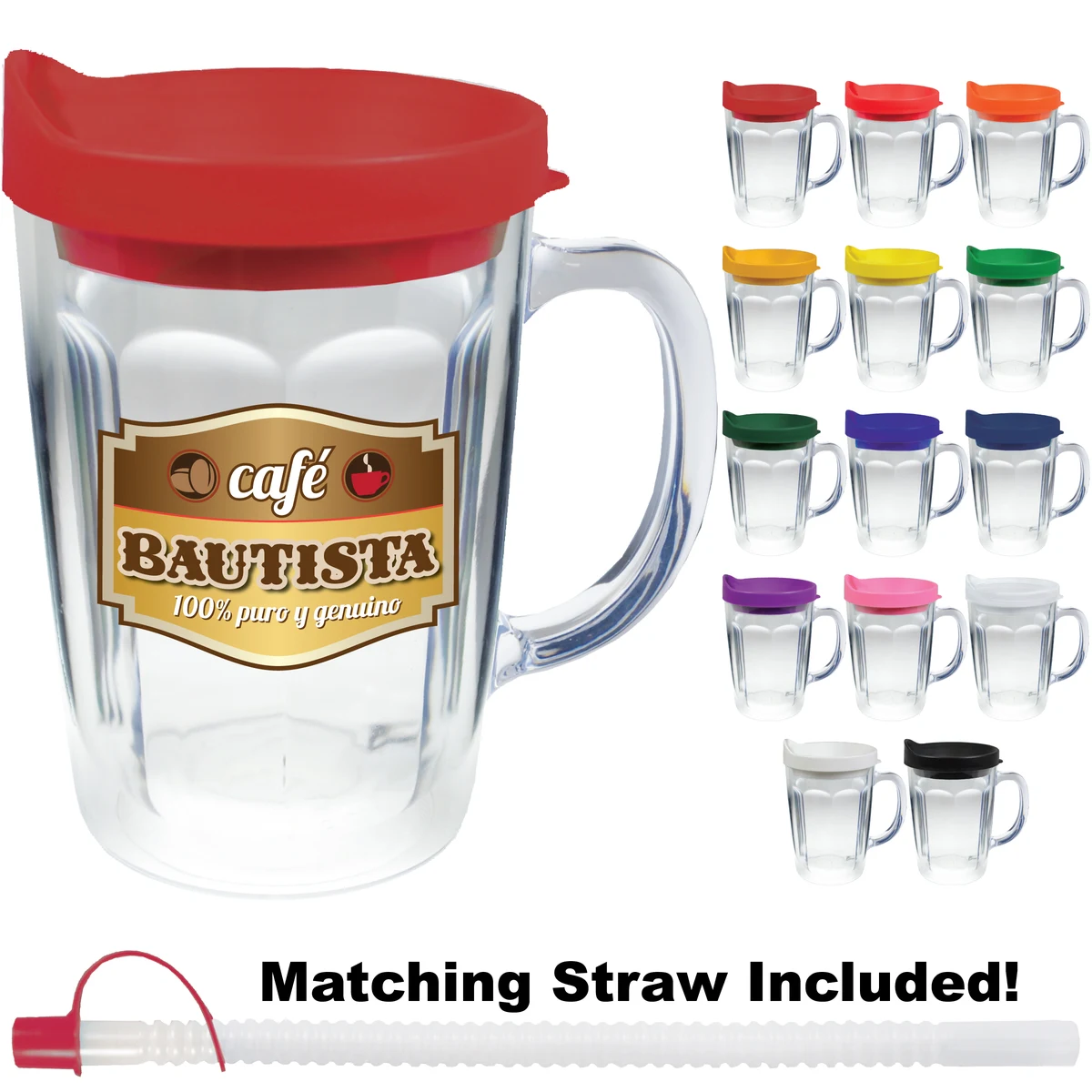 14oz Thermal Dual Walled Travel Mug - Custom Decal 1
