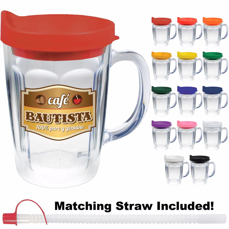 14oz Thermal Dual Walled Travel Mug - Custom Decal