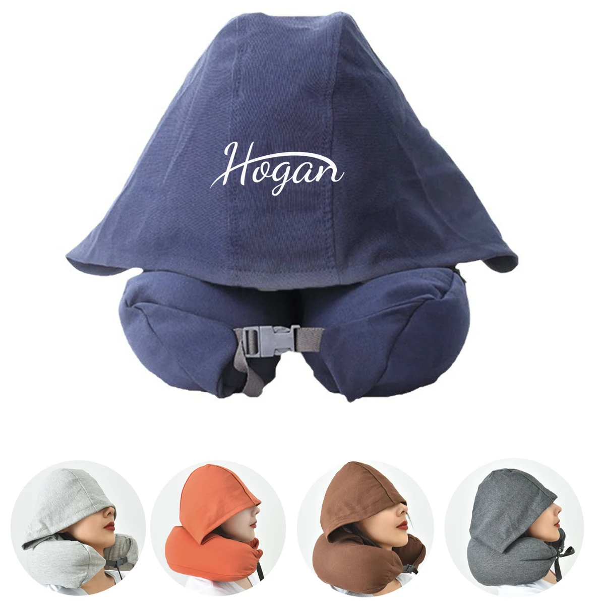 Hooded U Shape Sleeping Pillow 1