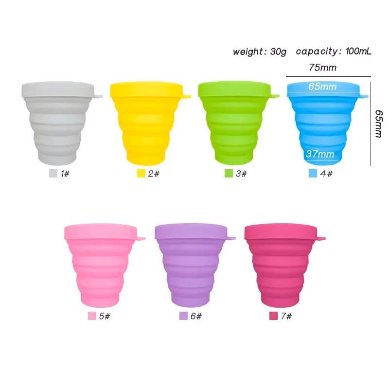 3.4 oz. Silicone Folding Cup