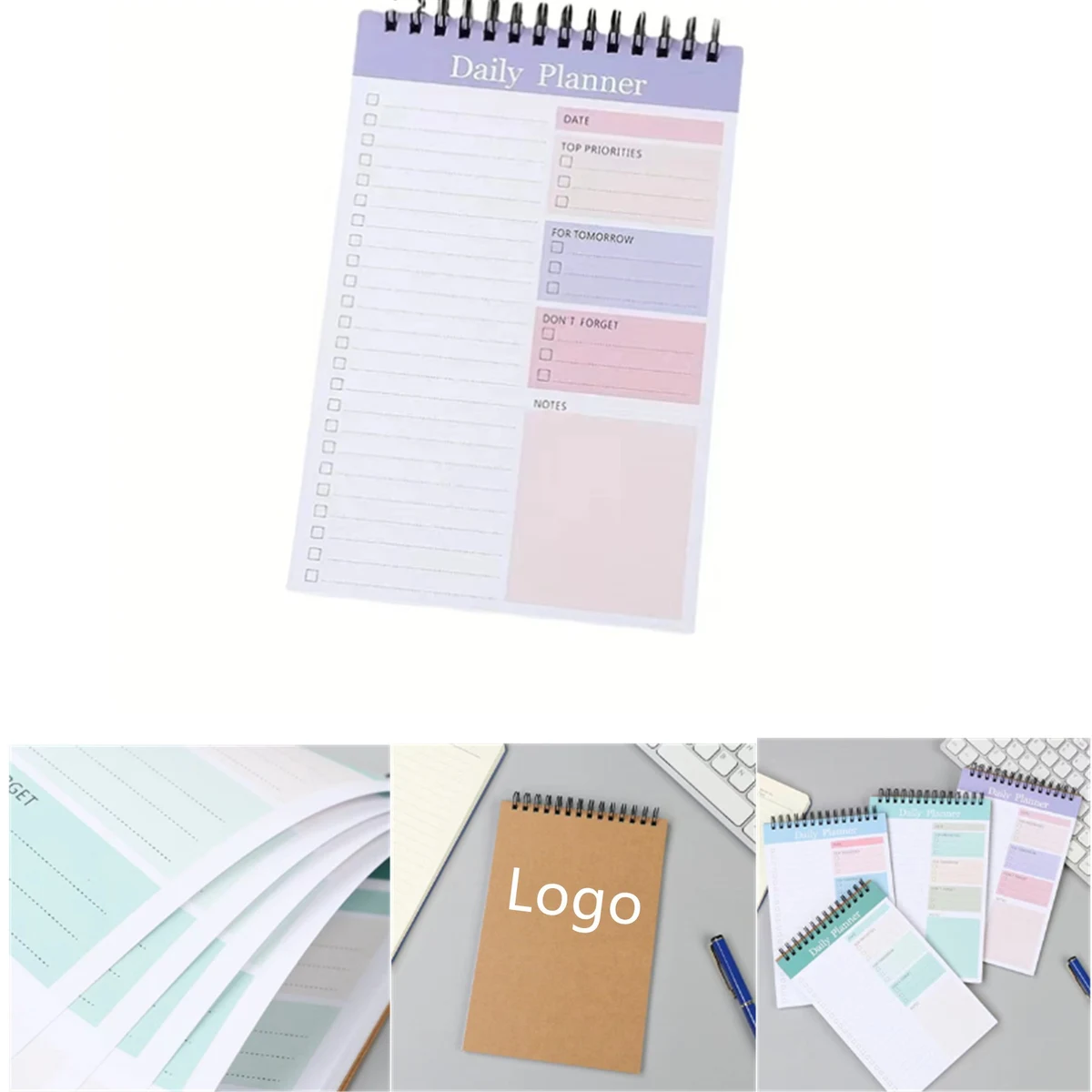 Daily Planner Notepad Undated 1