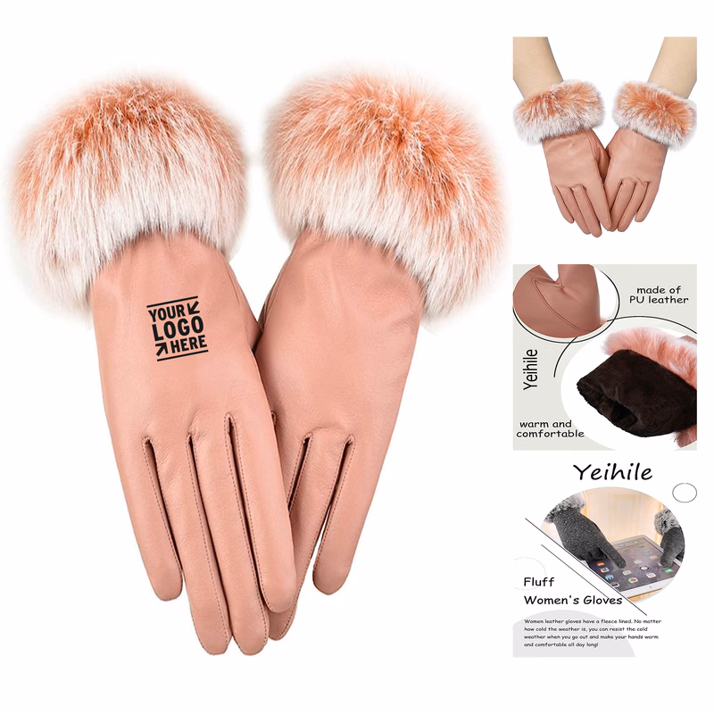 Fluff Women's Leather Gloves