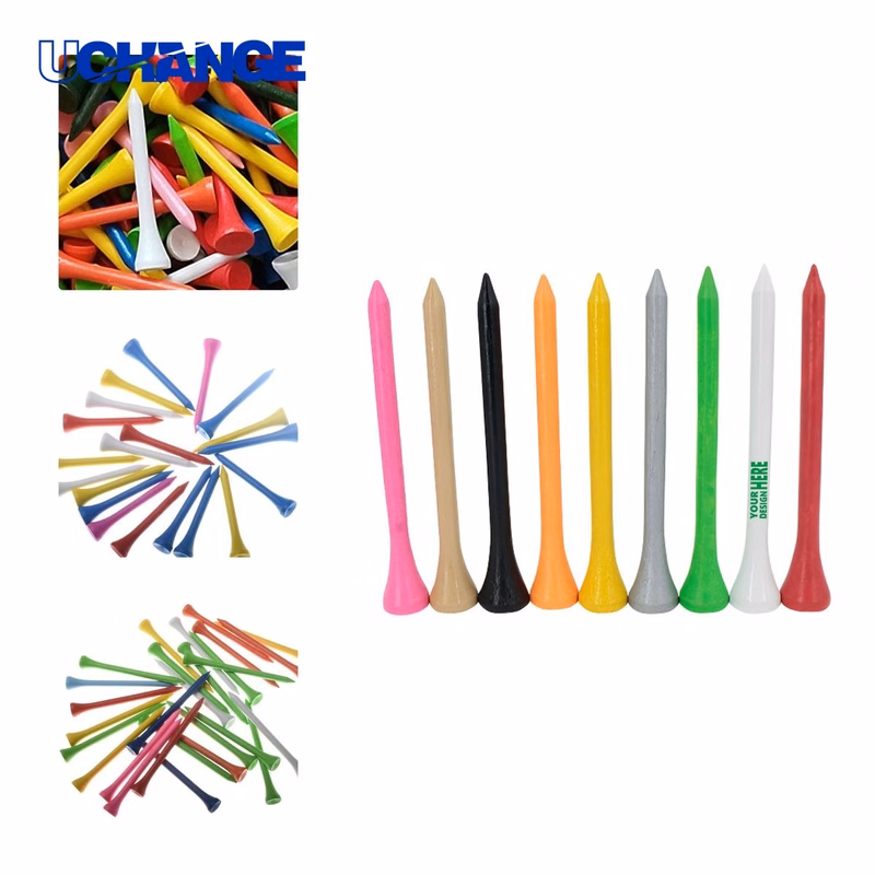 Custom Colorful Wooden Golf Tees for Games