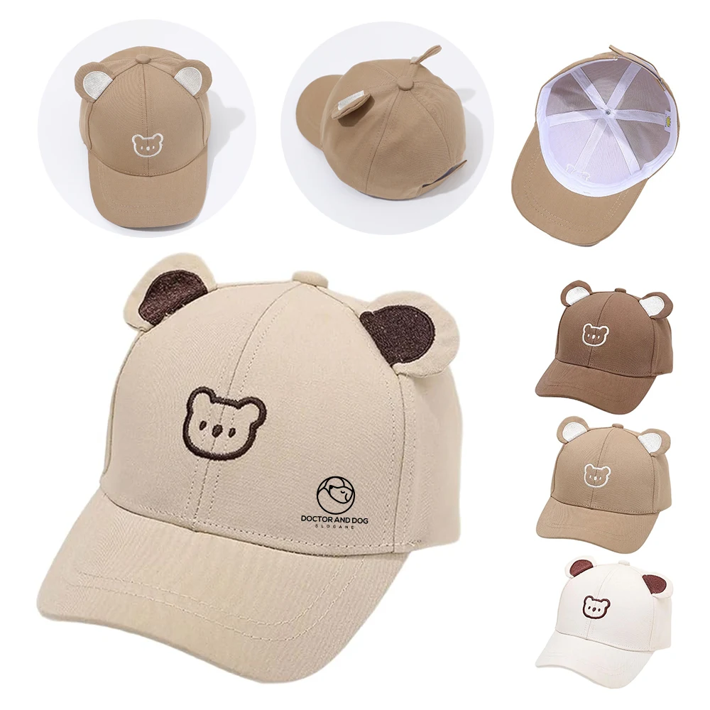 Kids Bear Ear Baseball Cap 1