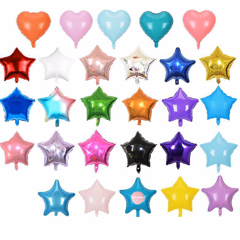 18" Five-pointed Star Sprinters Mylar Balloon