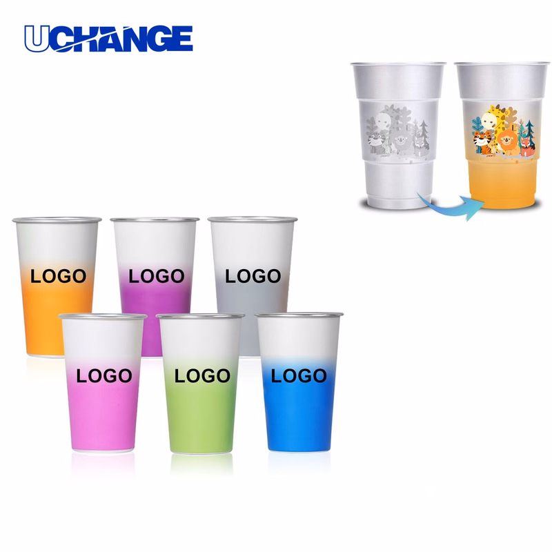 Food Grade Color Changing Aluminum Cup Container