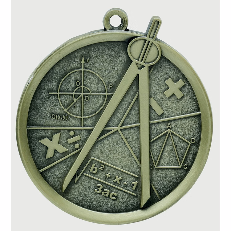 Math Mega Medal, 2-1/4"