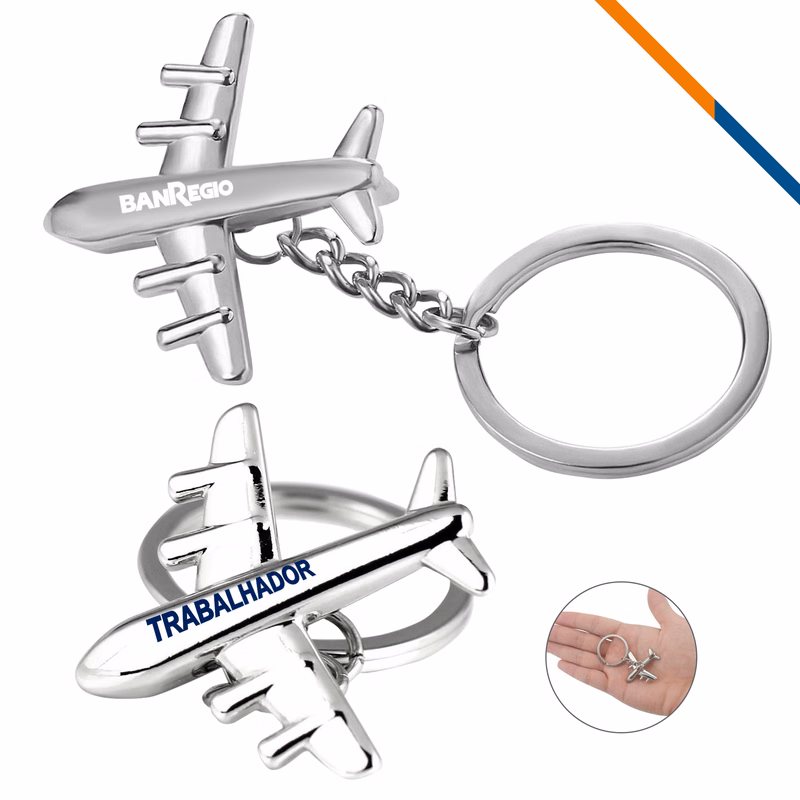 Jet Aircraft Keychain