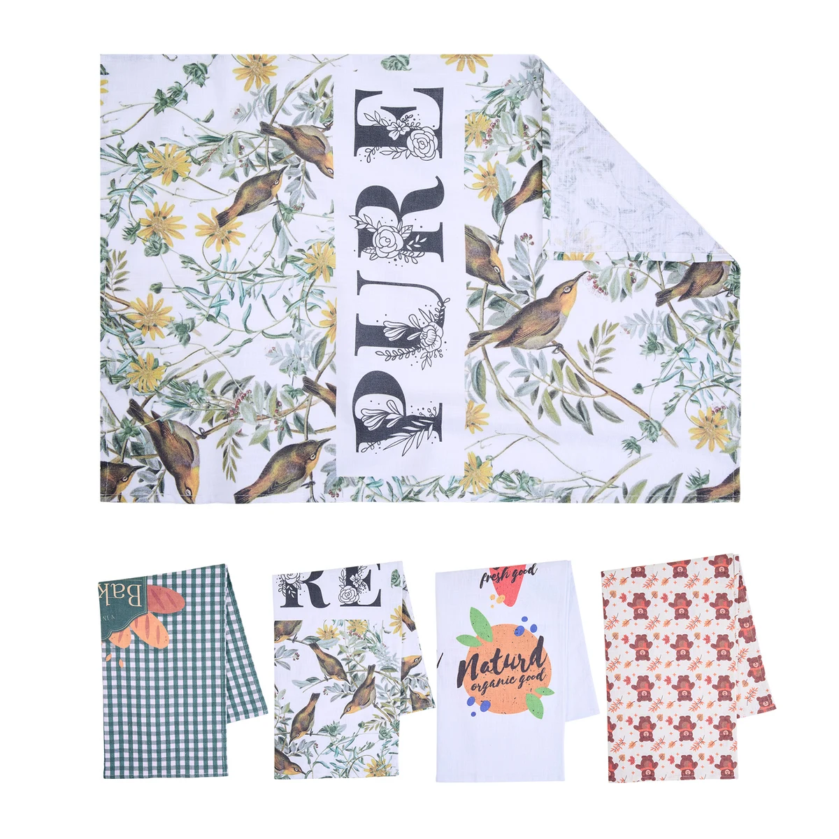 20" X 30" Cotton-Linen Tea Towel 1