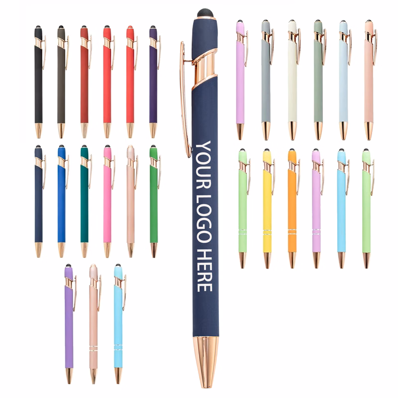 Rose Gold Stylus Ballpoint Pen