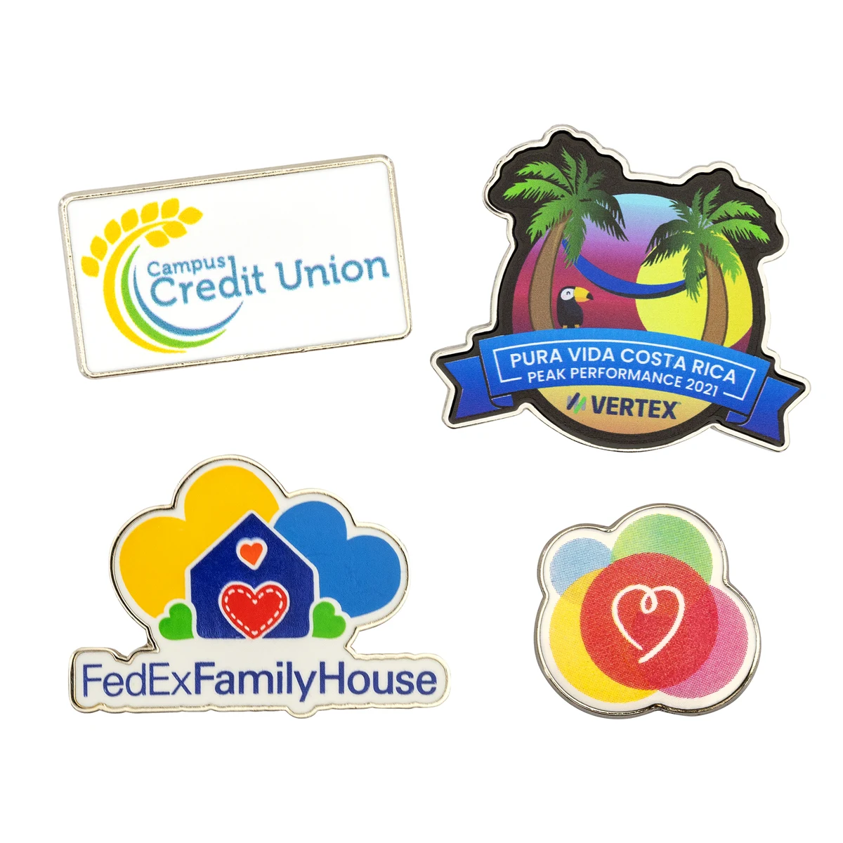 Full Color Die Struck Lapel Pins (7/8") 1