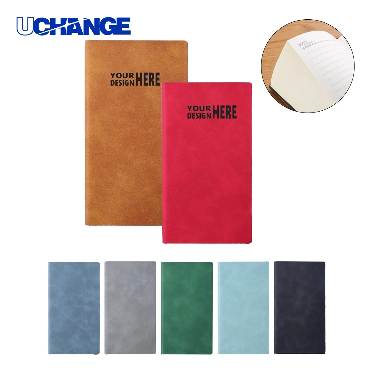 A6 Soft Faux Leather Cover Notebook Journal 1