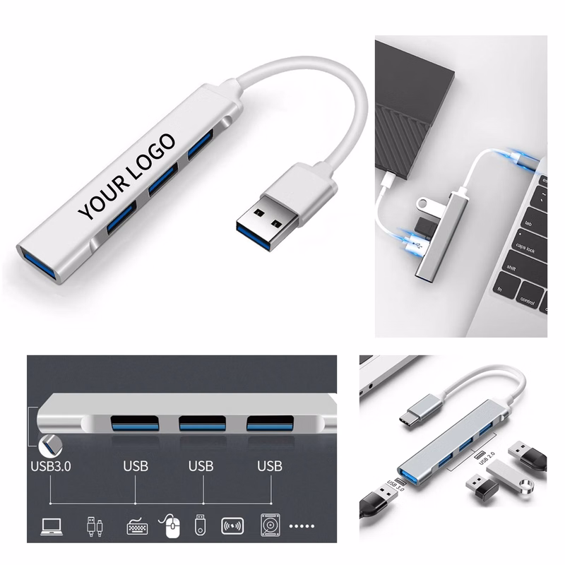 USB C 4 in 1 Aluminum Docking Station