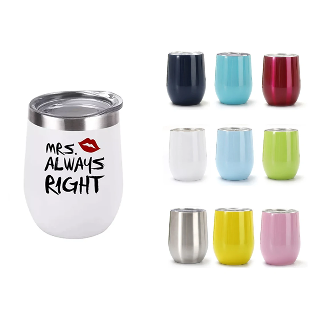 Classic Egg Shape Wine Tumbler 1