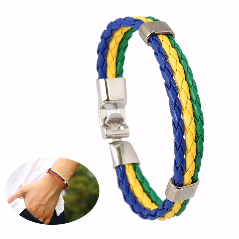 Qatar World Cup National Flag Woven Bracelet