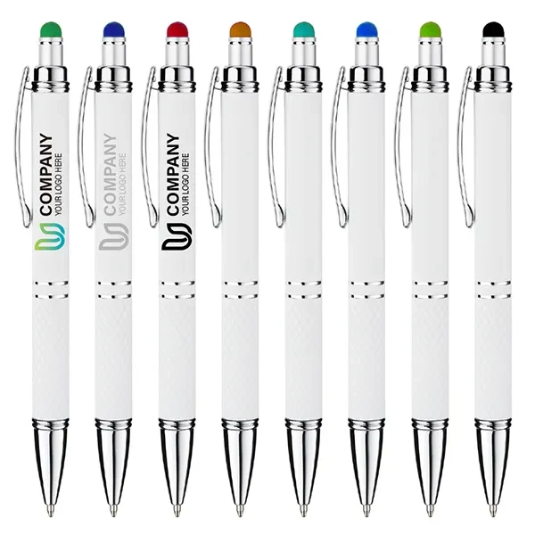 Eden Soft Touch White Metal Pen 1
