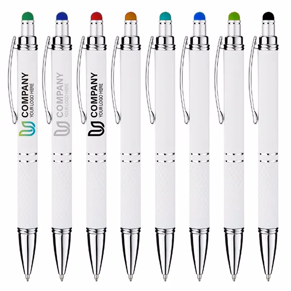 Eden Soft Touch White Metal Pen