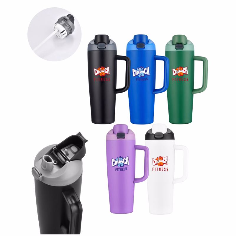 Union Printed - 30oz Vacuum Bottle Mug w/ Infuser Insert - Full color Print