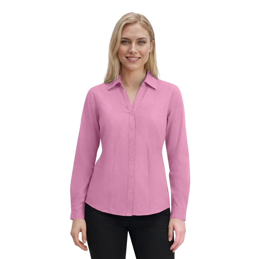 Ladies' L/S Crossweave Shirt 1