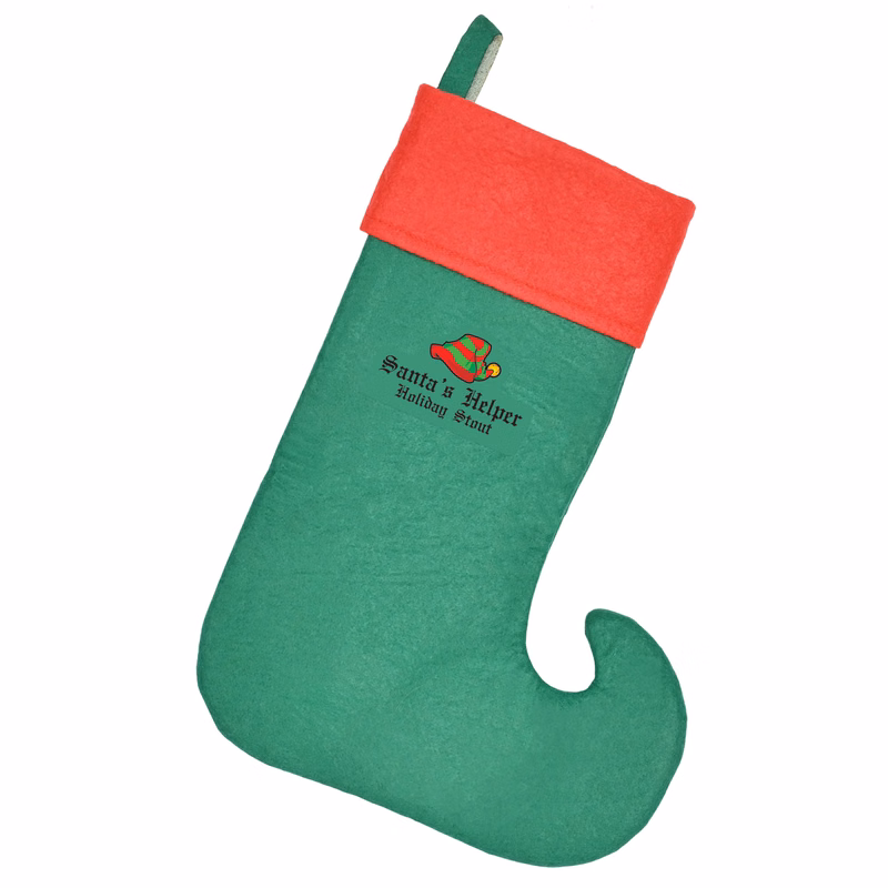 Felt Elf Stockings with a Custom Heat Transfer