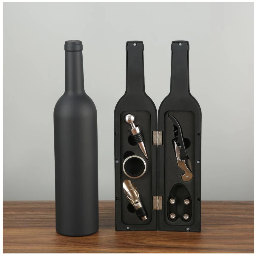 Bottle Shaped Wine Tool Set Compact Gift Ready Opener Kit 1