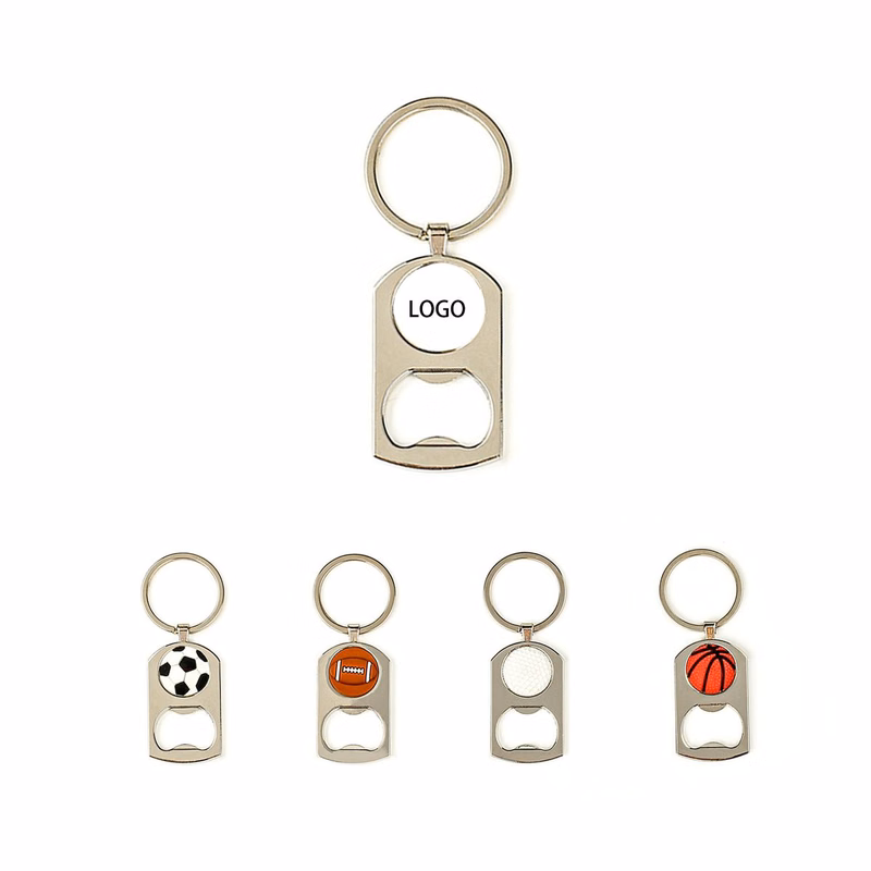 Soccer Keychain with Bottle Opener