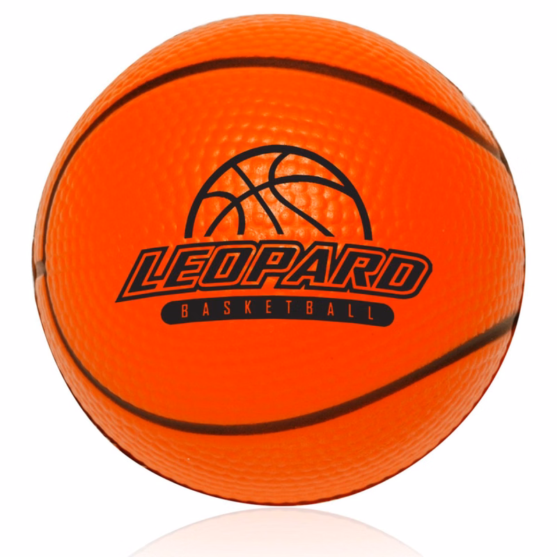 Basketball shaped Stress Reliever w/ Custom Logo Stress Balls