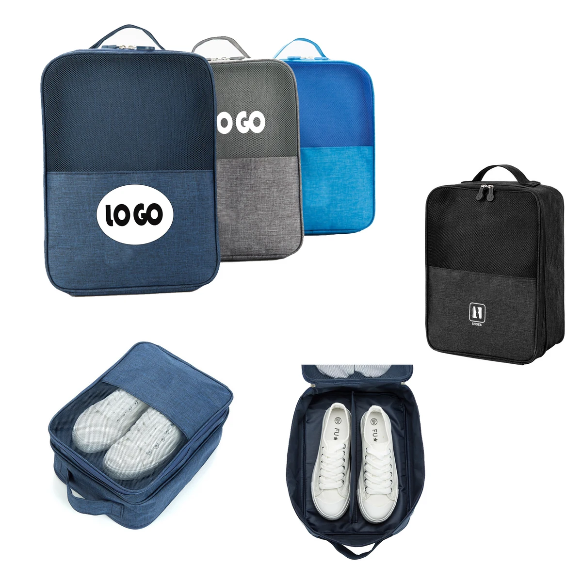 Double Layered Portable Travel Shoe Bag 1