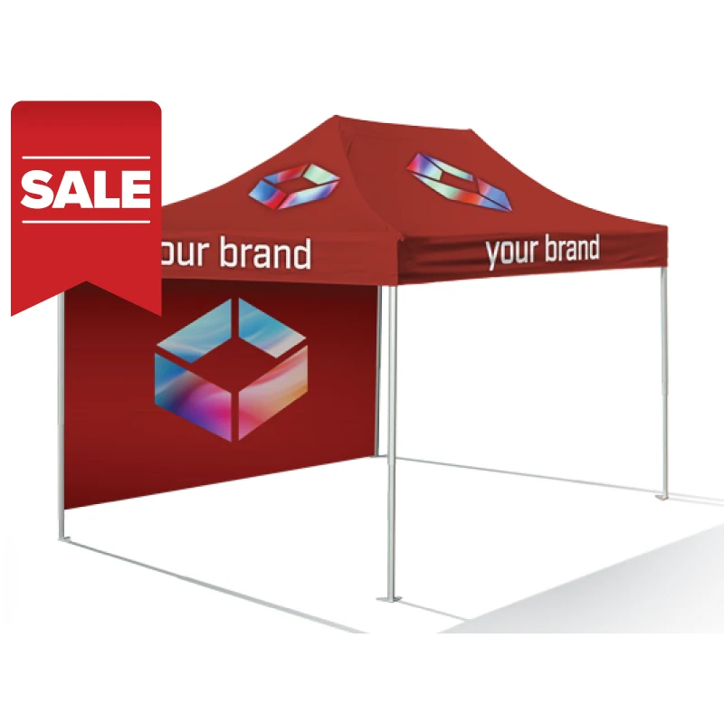 10'x15' Pro Package with Printed Top and Wall 1