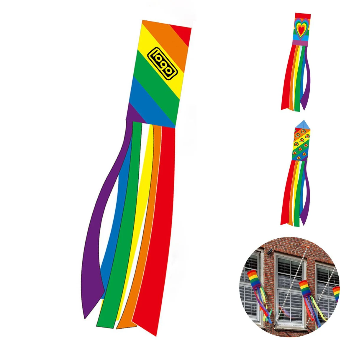 Polyester Rainbow Windsock 1