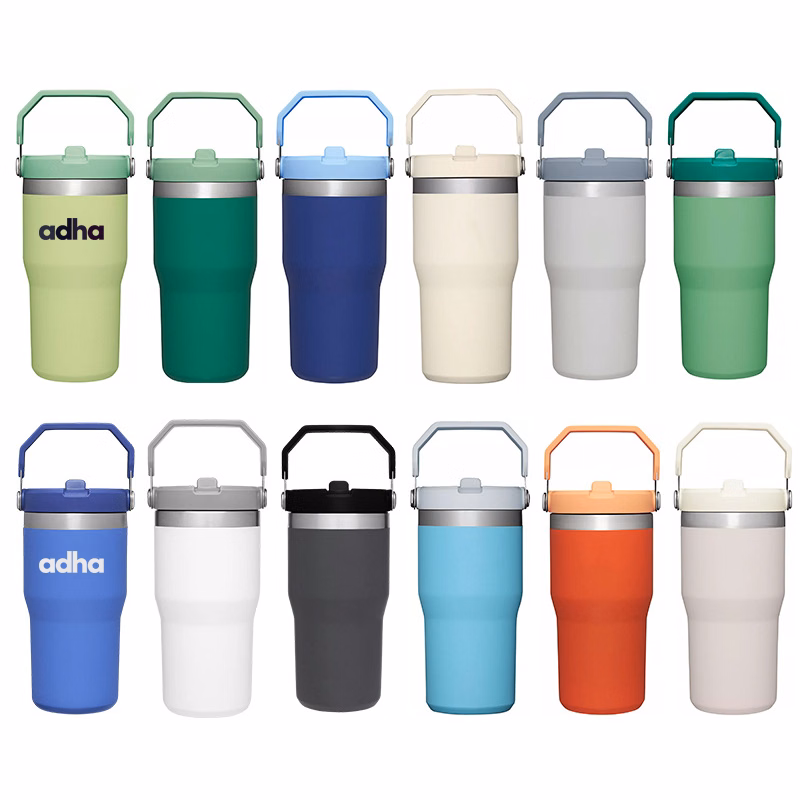 20 Oz Vacuum Flip Straw Tumbler (Silk-screen / Laser Engraved)