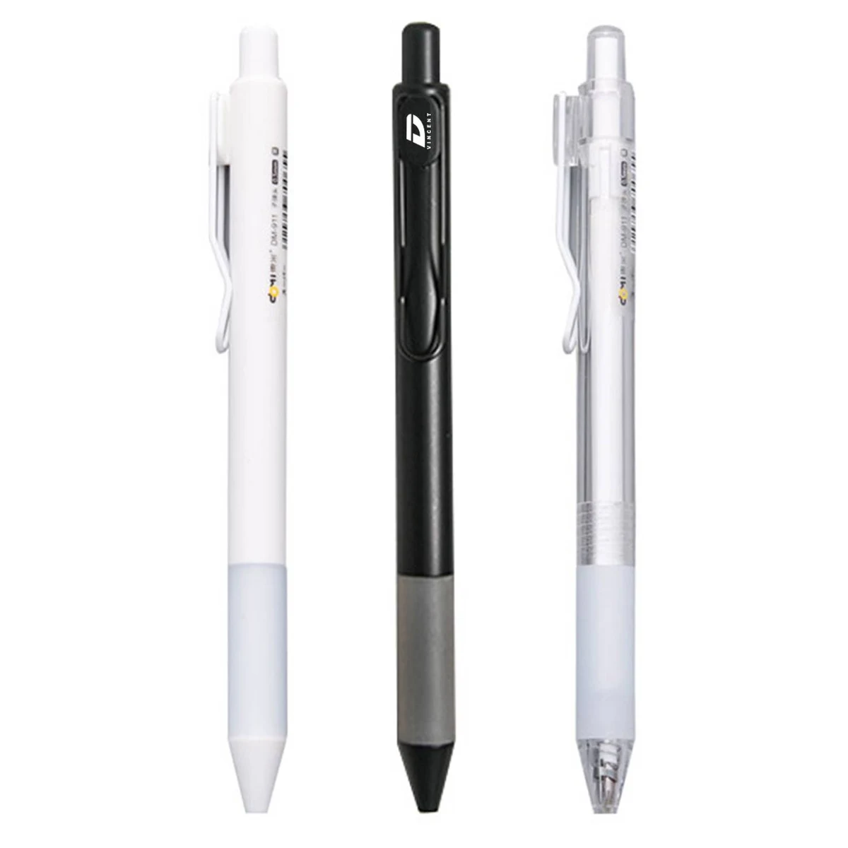 Retractable Plastic Gel Pen w/ Metal Clip 1