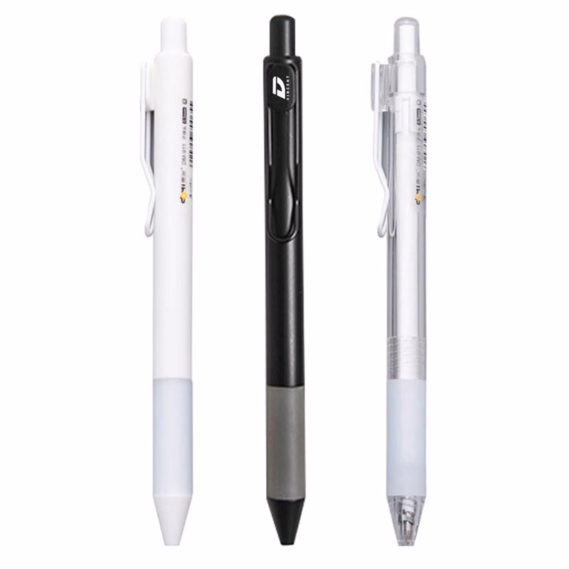 Retractable Plastic Gel Pen w/ Metal Clip