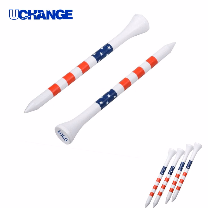 Striped Golf Tee Accessory for Games