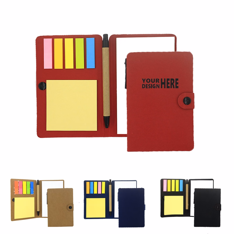 MOQ 20 PCS Self-Adhesive Note Pad With Pen